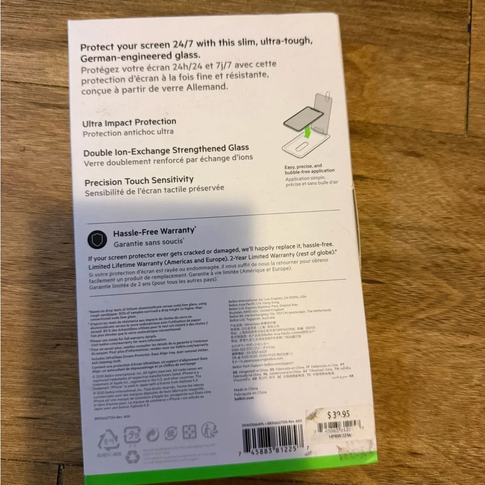 Belkin UltraGlass Screen Protector for iPhone 12 Pro Max